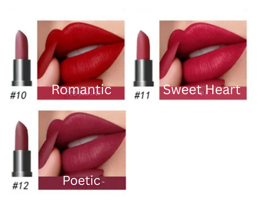 3 Matte Lipstick Set