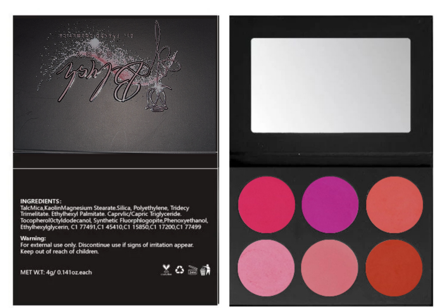 6 color Blush Baby Palette