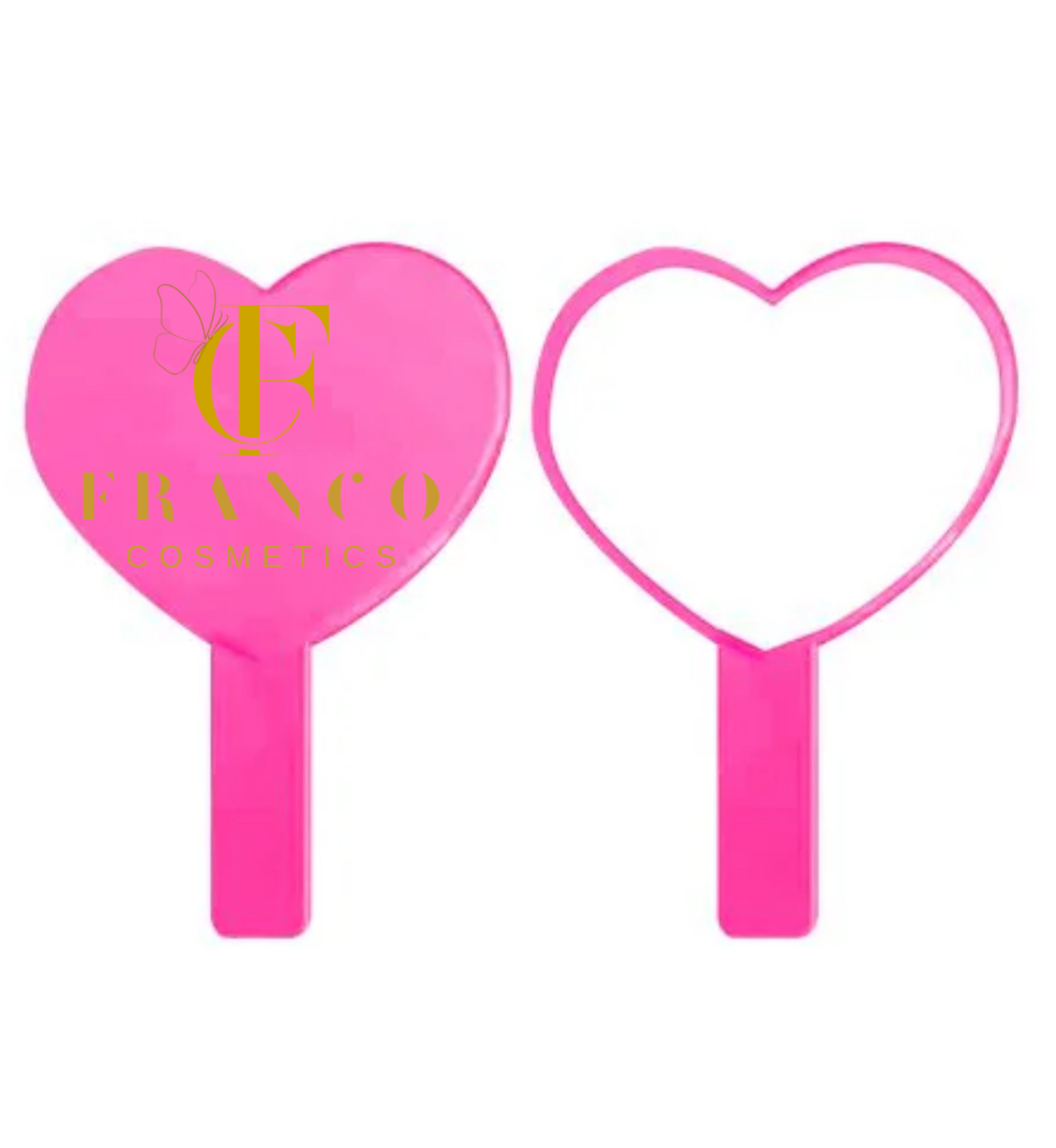 Pink heart Mirror