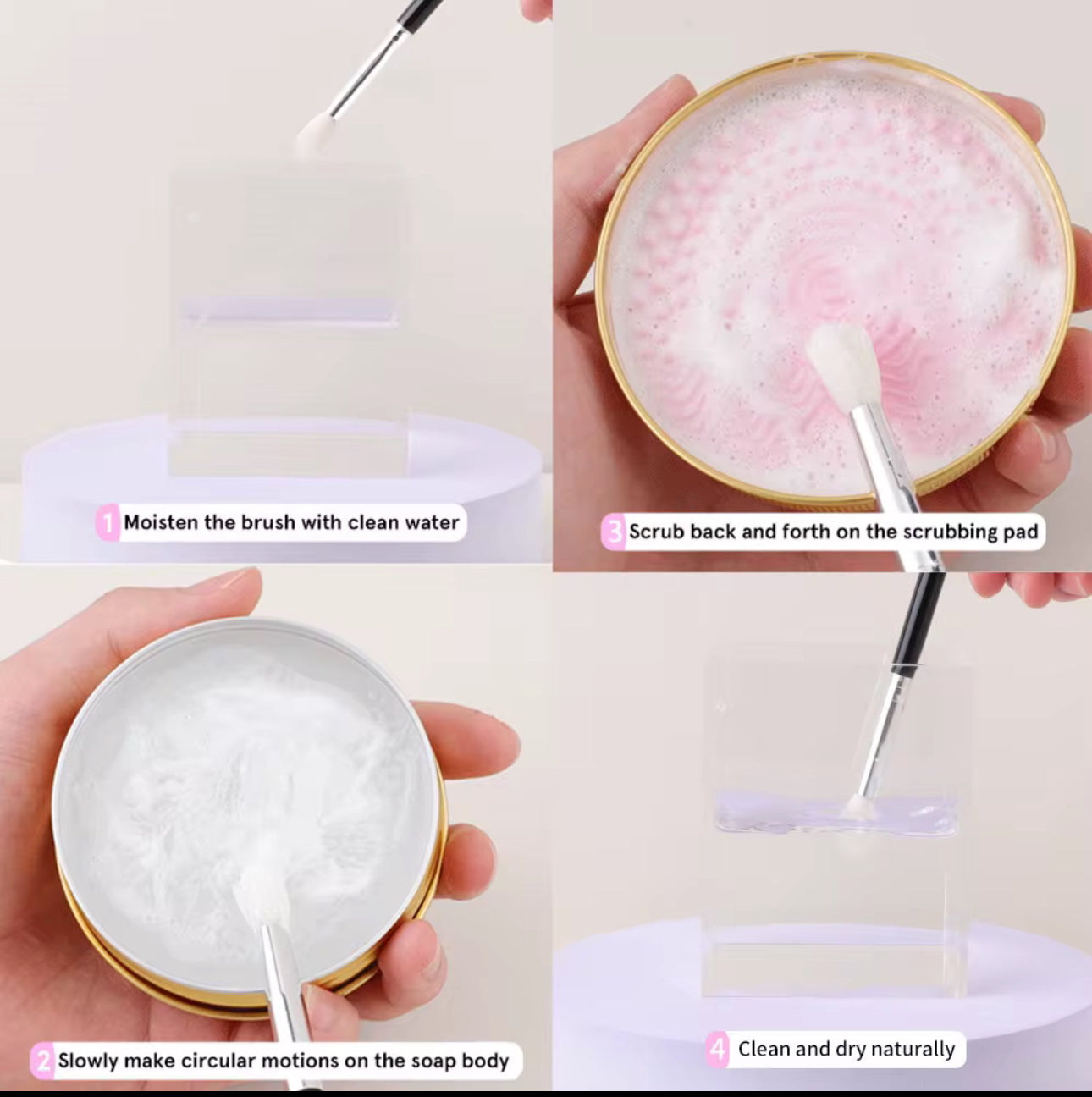 Sweet Peach Makeup Brush & Sponge Cleaner