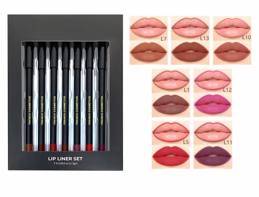 7pc Lip creamy waterproof Liner Set