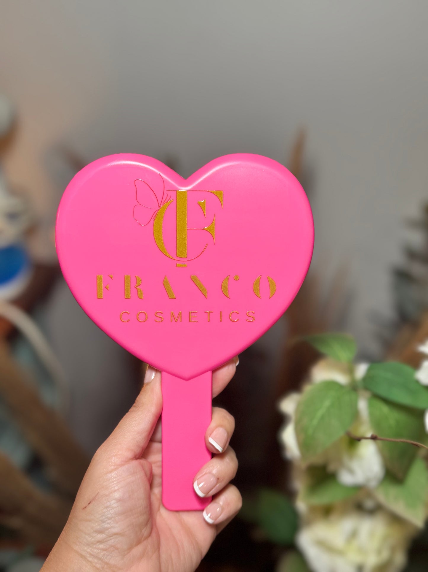 Pink heart Mirror